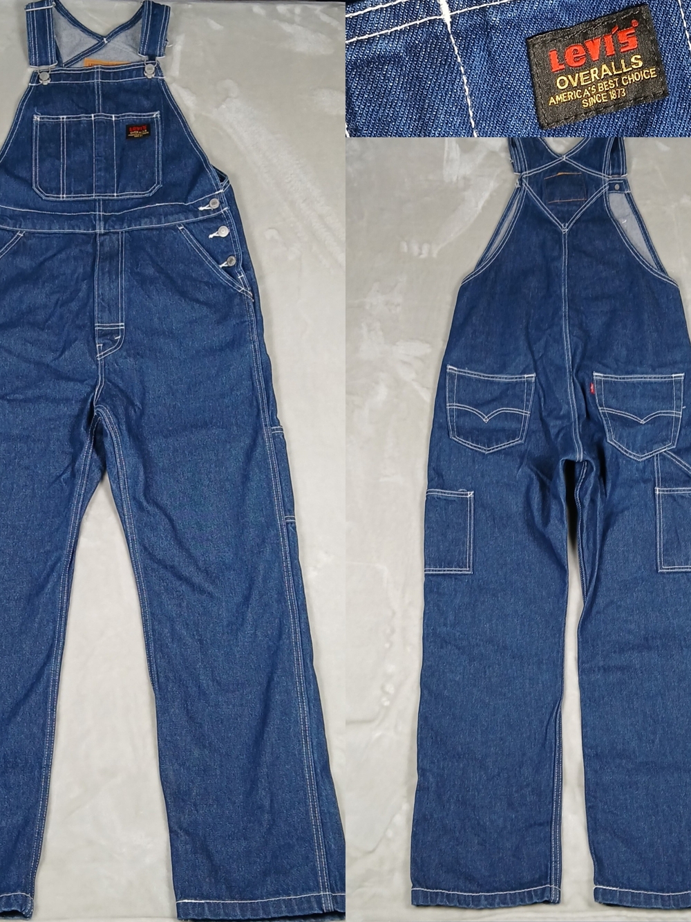 Levi's Denim Bib Overalls Men's Size Small Workwear